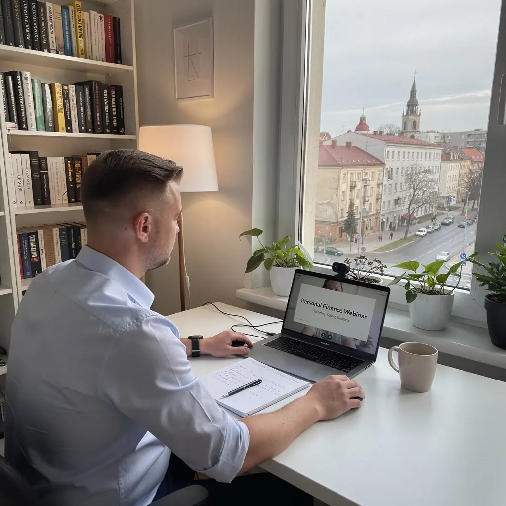 Fotografia grupy ludzi prowadzących dyskusję na temat inwestycji w czasie warsztatów.